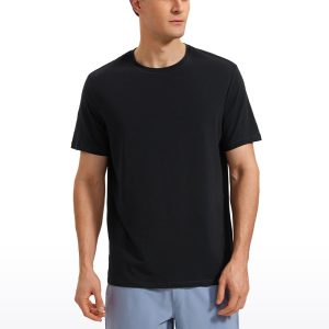 Pima Cotton T-Shirts Short Sleeve Crew Neck